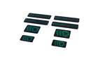 Maxton Parts - 3D Aufkleber / Gel Sticker 8er Set Schwarz und Grün