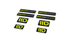 Maxton Parts - 3D Aufkleber / Gel Sticker 8er Set Schwarz und Limette