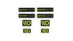 Maxton Parts - 3D Aufkleber / Gel Sticker 8er Set Schwarz und Limette