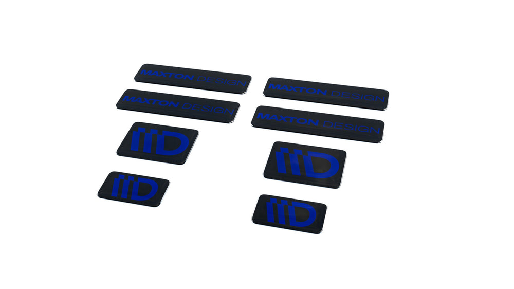 Maxton Parts - 3D Aufkleber / Gel Sticker 8er Set Schwarz und Marineblau