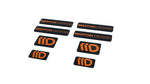 Maxton Parts - 3D Aufkleber / Gel Sticker 8er Set Schwarz und Orange