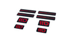 Maxton Parts - 3D Aufkleber / Gel Sticker 8er Set Schwarz und Rot