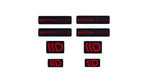 Maxton Parts - 3D Aufkleber / Gel Sticker 8er Set Schwarz und Rot