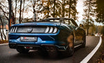 Cat-Back-Anlage L/R für Mustang VI S550 5.0l V8 - RACING Cat-Back Vorschalldämpfer Ersatzrohr / Keiner / Endrohr-Set, Ø 102 mm, schräg, Black Chrome (1-206715-1001-35)