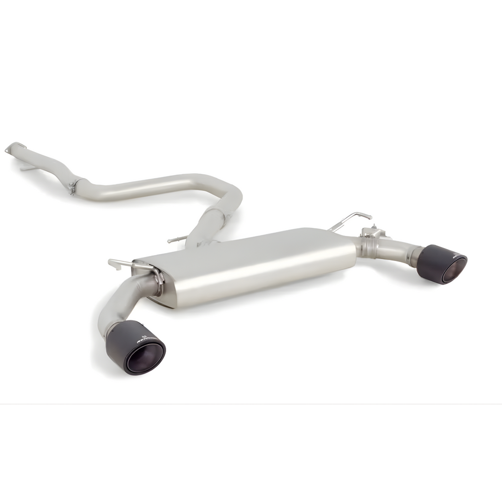 OPF-Back Sportauspuff System für HYUNDAI i30 N PDE - Non-resonated RACING Cat-back-section / OPT Endrohr-Set, Ø 100mm, Titan schwarz beschichtet