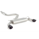 OPF-Back Sportauspuff System für HYUNDAI i30 N PDE - Non-resonated RACING Cat-back-section / OPT Endrohr-Set, Ø 100mm, Titan schwarz beschichtet