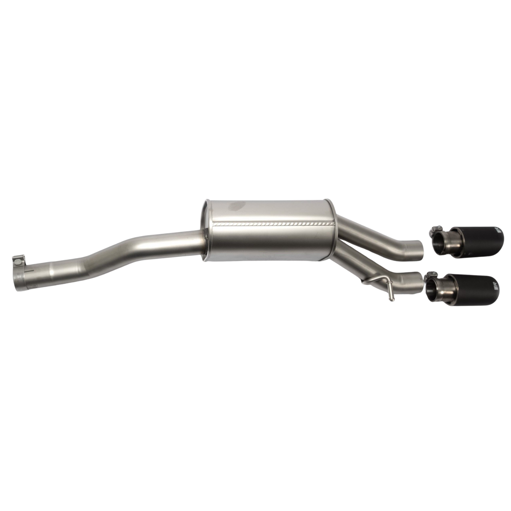 Axle-Back Auspuffanlage für VW Polo 6 AW GTI - Endrohr-Set Ø 84 mm, Street Race, Edenstahl