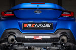Sportauspuff-Paket für Subaru BRZ & Toyota GR 86 - Racing GPF Back Section / Endrohrsatz, 115mm abgeschrägt, schwarzchrom