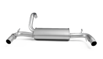 Axle-Back Anlage für Abarth 500 Typ(e) 312 - Endrohr-Set, Ø 102 mm, schräg, Black Chrome