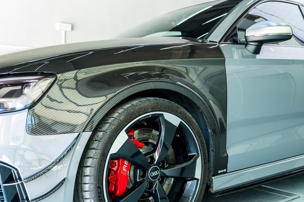 Dry Carbon Kotflügel Ersatz für Audi RS3 8V inkl. Eintragung