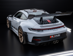 Racing Titan OPF-Back Sportauspuff für Porsche GT3 RS - OPT Endrohr-Set, Ø 100mm, Titan gebürstet