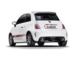 M-FI/SS/1H Slip-On Line (Edelstahl) - Abarth 500C