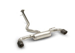 Racing GPF Back Abgasanlage für Toyota Yaris - Endrohrsatz, 115mm abgewinkelt, verchromt