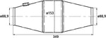 HJS PE - Universalkatalysator  100CPSI Ø 153mm