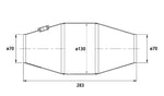 HJS PE - Universalkatalysator  100CPSI Ø 130mm (90950063)