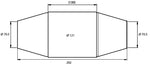 HJS Universalkatalysator 200CPSI Ø70.5mm