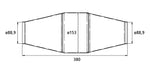 HJS HD Universalkatalysator  200CPSI Ø88.9mm