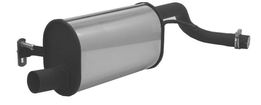 Axle-Back Auspuffanlage für VW Fox 5Z - 1 Endrohre 142x72 mm
