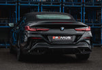 Sportauspuff für BMW M850iX G14 Cabrio/G15 Coupé/G16 Gran Coupé - Racing Cat-Back-Sektion