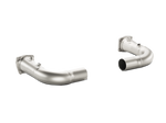 L-PO991T/2 Link-Pipe Set w/o Cat (Titanium) - Porsche 911 Turbo (991)