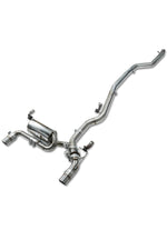 3.5" ULTRA Abgasanlage - BMW F-Modell 340i ohne OPF - Endrohr Typ 9 - 90mm scharf geschnitten - 15° abgeschrägt