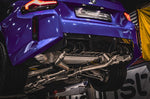 BMW M2 G87 - Endschalldämpfer mit Verbindungsrohren und Mittelschalldämpfer-Ersatzrohren, zur Verwendung mit OEM-Aktuatoren, mit eloxierten Alu-Endrohren im geraden Schnitt (schwarz, rot, silber*) und Aluminium Außenhülse in wicrom black.