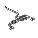 3.5" ULTRA Abgasanlage - AUDI TTS 8S - Endrohr Typ 8 - 4x90mm scharf geschnitten - 15° abgeschrägt