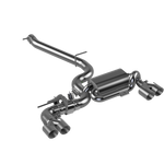 3.5" ULTRA Abgasanlage - VW Golf 7R / 7.5 R - Endrohr Typ 8 - 4x90mm scharf geschnitten - 15° abgeschrägt