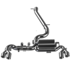 3.5" ULTRA Abgasanlage - AUDI TTS 8J - Endrohr Typ 8 - 4x90mm scharf geschnitten - 15° abgeschrägt