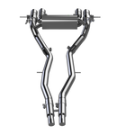 3.5´" ULTRA Abgasanlage - BMW M3/M4 G80/G81/G82 - Endrohr Typ 19 - 4 x 101mm mit Einsatz - 15° abgeschrägt / 2x 3.5" ab OPF bis Endschalldämpfer