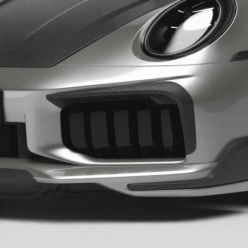 TECHART Carbon Air Frames für 992.2 Turbo S - Carbon Matt
