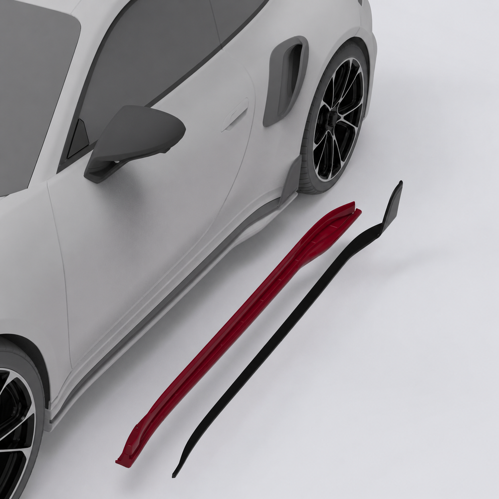 TECHART Seitenschweller für 992.2 Turbo S - Carbon Glänzend