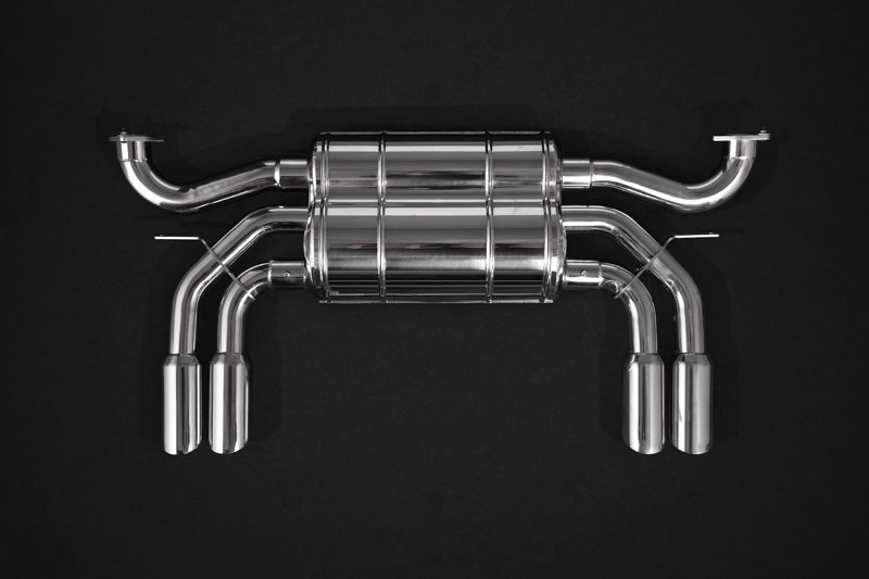Ferrari 328 GTS - Abgasanlage mit X-Pipe, pneumatische Klappen ohne Katalysatoren im Endschalldämpfer inkl. EVCU-1