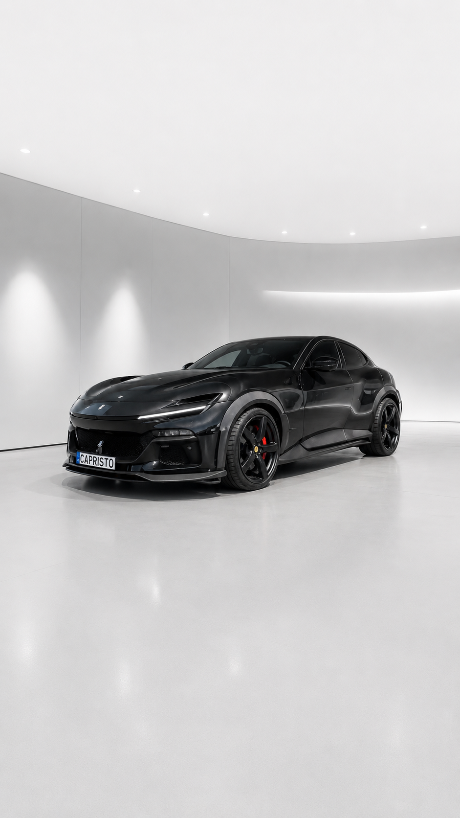Ferrari Purosangue Carbon Parts - Dreiteiliger Frontspoiler aus Carbon zur Optimierung der Aerodynamik und zur sportlichen Aufwertung der Fahrzeugfront