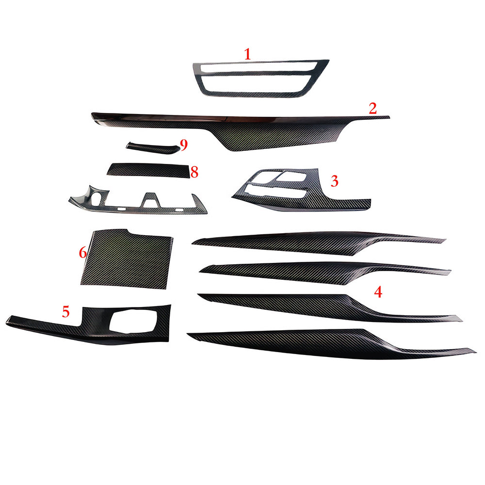 Dry Carbon Mittelkonsolen Set für BMW 5er G30 G31 / M5 F90