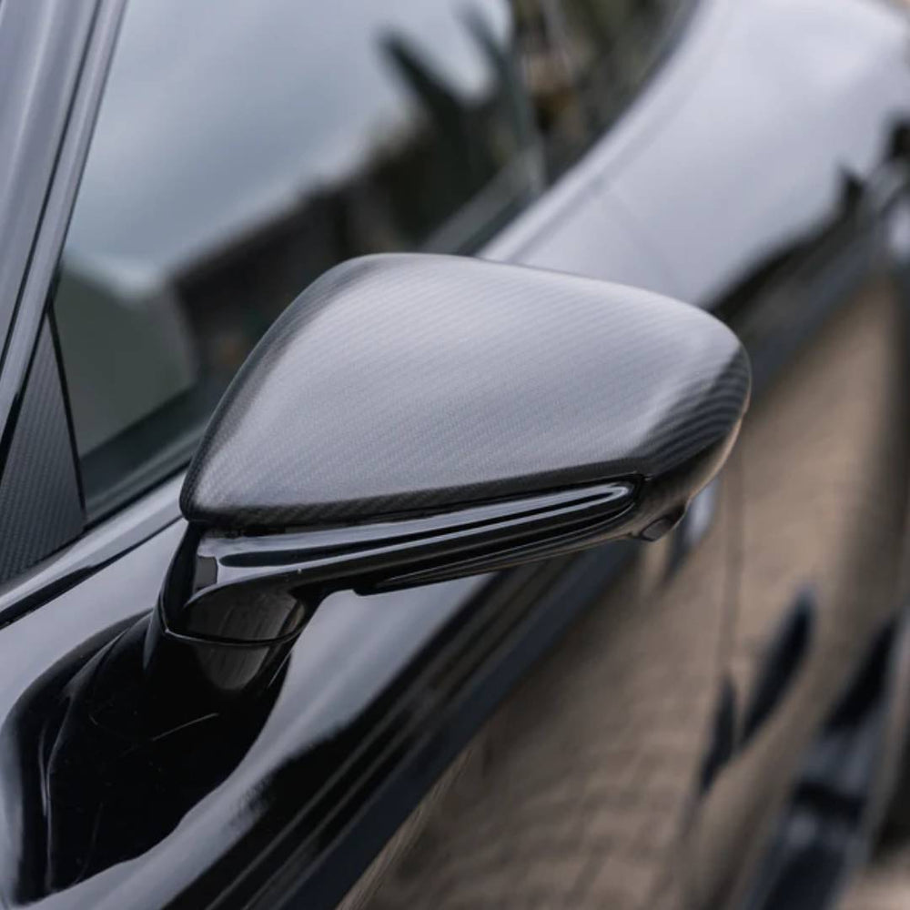 TECHART Carbon Außenspiegel Zierblenden für 9J1  Taycan - Carbon matt