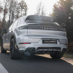 TECHART Heckdifusor "Four Fast Fins" (E3.2 SportDesign) - Carbon glänzend