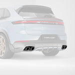 TECHART Endrohr Kit Titan mit Carbon Zierblende (E3)