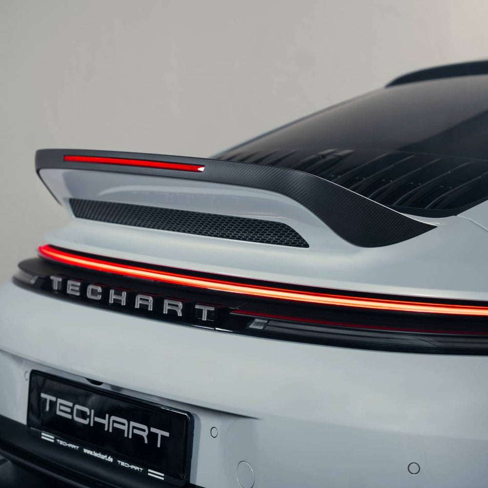 TECHART Heckspoiler III für 992.2 - PU-GFK (Kunststoff) / GT3 Touring / Sichtcarbon matt