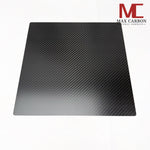 Dry Carbon Platte 1 mm – 30 x 30 cm – Autoklav-Qualität – Sichtcarbon – Für Auto Tuning Modellbau RC Drohne DIY – Glänzend – CFK Carbonplatte mit Gutachten