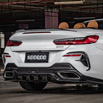 SOOQOO Heckdiffusor Carbon passend für BMW 8er (G16)