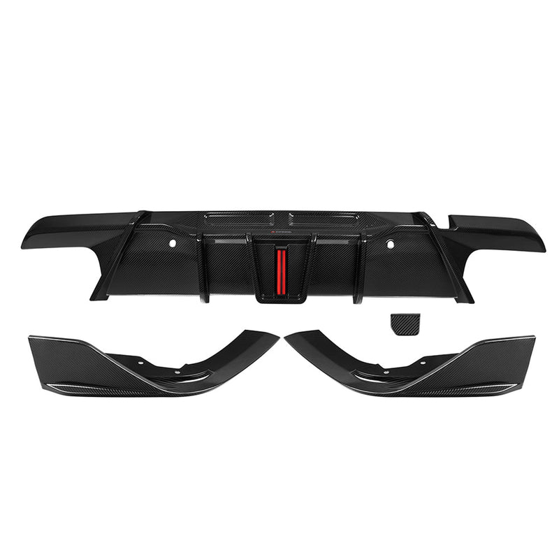 Dry Carbon Heckdiffusor mit LED Bremslicht für BMW X6M F96