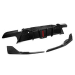 SOOQOO Heckdiffusor mit LED Carbon passend für BMW X6 (F96/F96 Facelift)