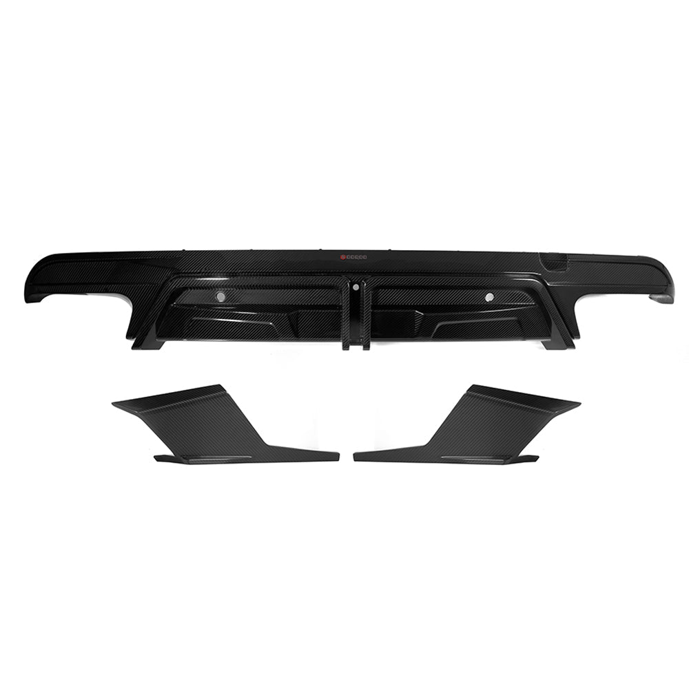Dry Carbon Heckdiffusor mit Bremslicht für BMW X5M F95 LCI
