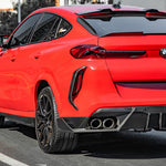 SOOQOO Heckansatz Carbon passend für BMW X6 (F96/F96 Facelift)