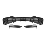 SOOQOO Heckdiffusor Carbon passend für BMW iX3 (G08i) Facelift
