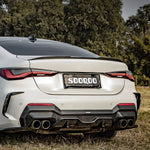 SOOQOO Heckdiffusor Carbon passend für BMW 4er (G22 G23)