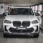SOOQOO Frontspoiler Carbon passend für BMW iX3 (G08i) Facelift