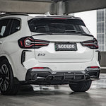 SOOQOO Heck Canards Carbon passend für BMW iX3 (G08i) Facelift
