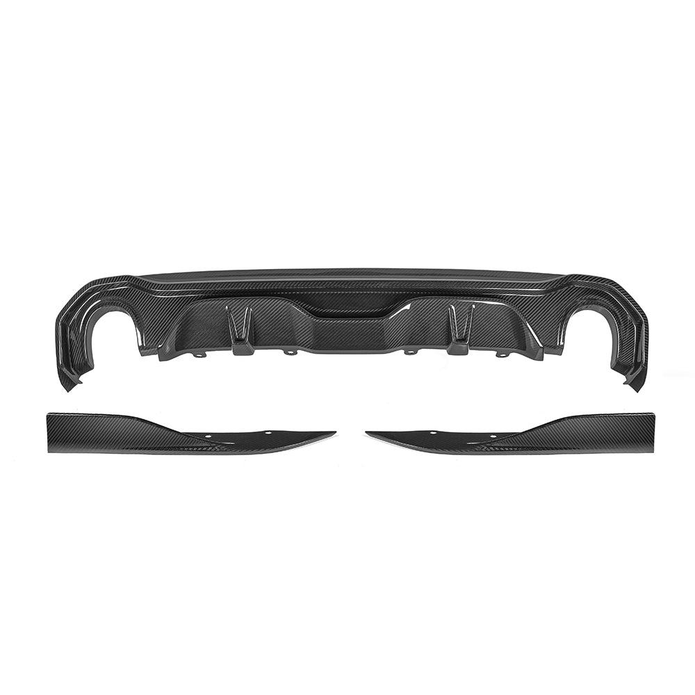 Dry Carbon Heckdiffusor 3-teilig für BMW 4er G26